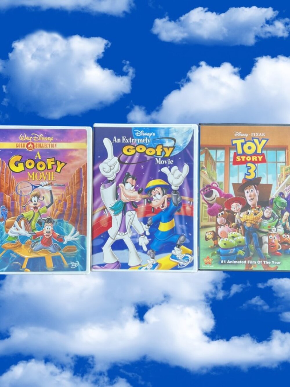 Disney DVD Bundle: A Goofy Movie, An Extremely Goofy Movie, Toy Story 3